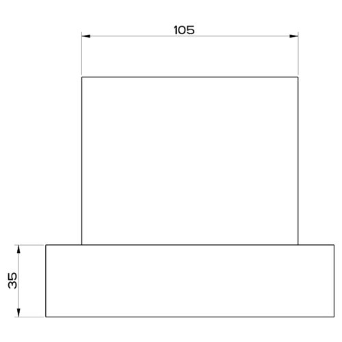 Immagine di Gessi RETTANGOLO ACCESSORI porta bicchiere a parete bianco, finitura cromo 20807#031