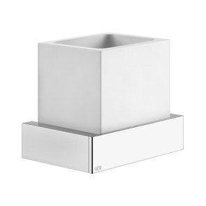 Immagine di Gessi ACCESSORIES porta bicchiere a parete bianco, finitura cromo 20807#031