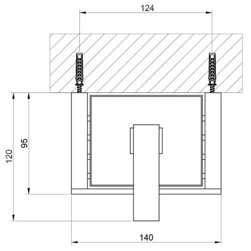 Immagine di Gessi RETTANGOLO ACCESSORI dispenser a parete bianco, finitura cromo 20813#031