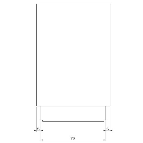 Immagine di Gessi RETTANGOLO ACCESSORI bicchiere d'appoggio bianco, finitura cromo 20831#031