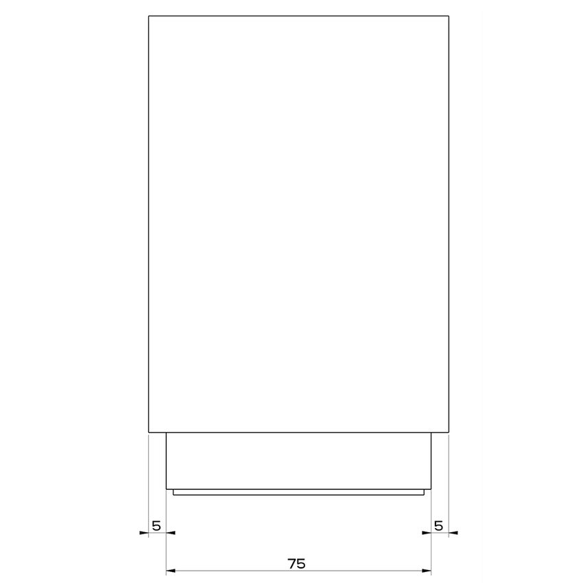 Immagine di Gessi RETTANGOLO ACCESSORI bicchiere d'appoggio bianco, finitura cromo 20831#031