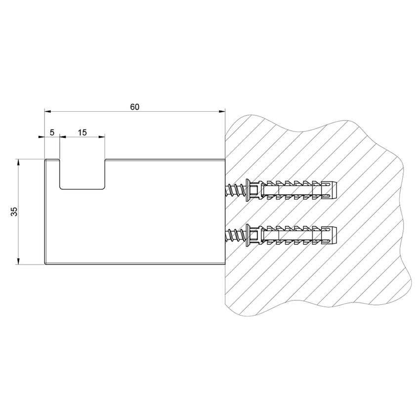 Immagine di Gessi RETTANGOLO ACCESSORI appendino a parete, finitura cromo 20921#031