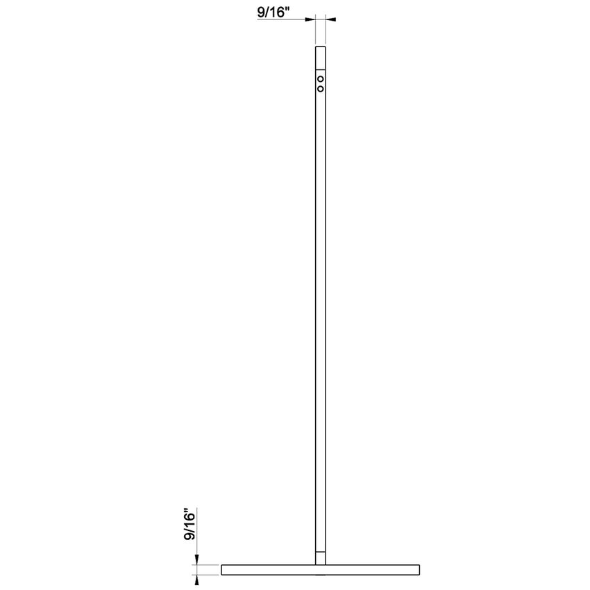 Immagine di Gessi RETTANGOLO ACCESSORI piantana da terra porta salvietta, finitura cromo 20941#031