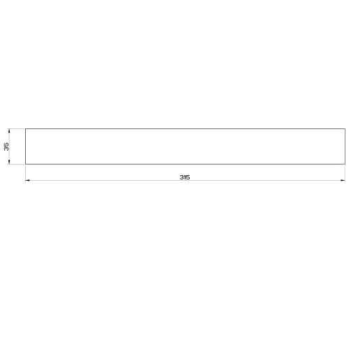 Immagine di Gessi RETTANGOLO ACCESSORI mensola a parete 30 cm, finitura finox brushed nickel 20947#149