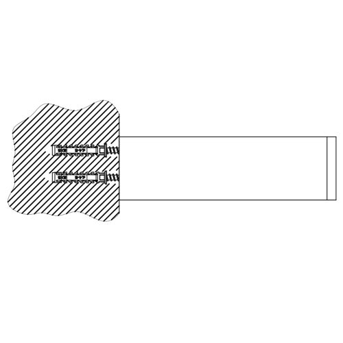 Immagine di Gessi RETTANGOLO ACCESSORI mensola a parete 30 cm, finitura finox brushed nickel 20947#149