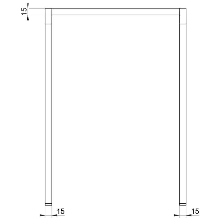 Immagine di Gessi RETTANGOLO ACCESSORI sgabello, finitura cromo 20981#031