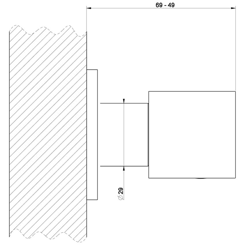 Immagine di Gessi RETTANGOLO rubinetto d'arresto, finitura cromo 20166#031