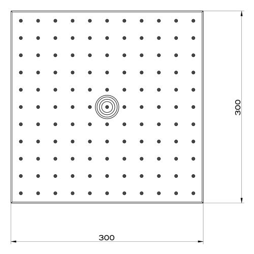 Immagine di Gessi RETTANGOLO SHOWER soffione anticalcare a soffitto orientabile, finitura cromo 15186#031