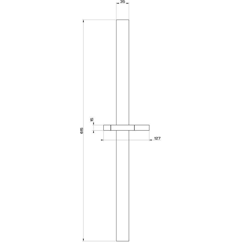 Immagine di Gessi RETTANGOLO SHOWER asta saliscendi, finitura cromo  20144#031
