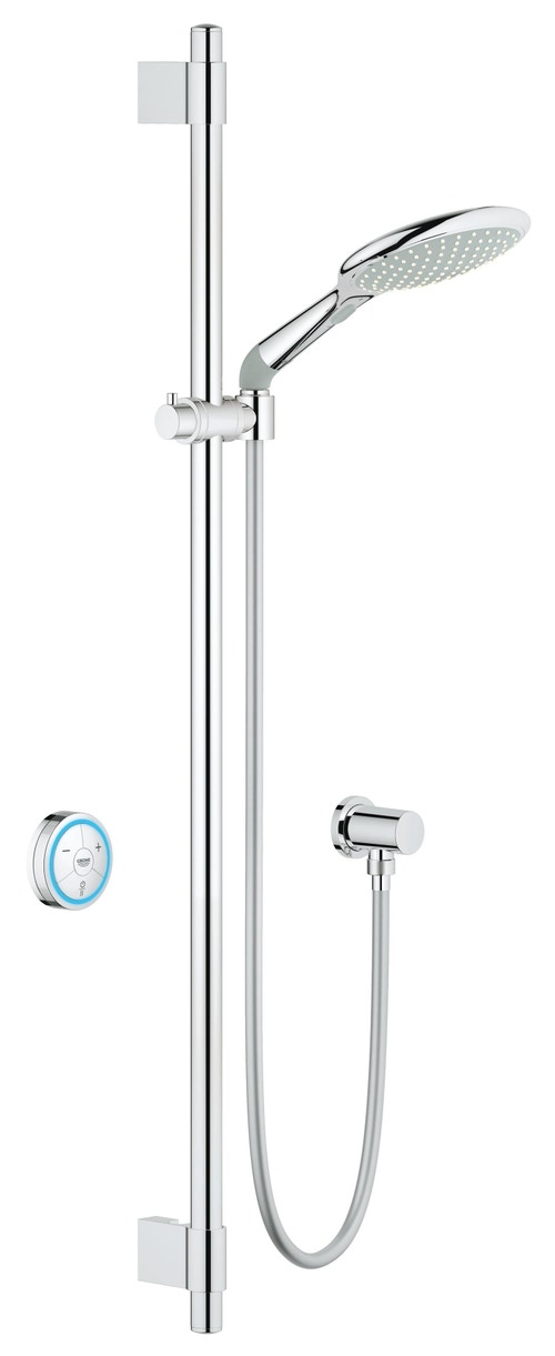Immagine di Grohe Rainshower® Solo F-digital Set asta doccia finitura cromo 36298000