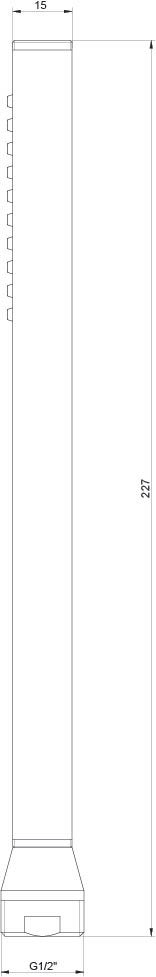 Immagine di Gessi RETTANGOLO SHOWER doccetta anticalcare, finitura copper brushed PVD 20154#708