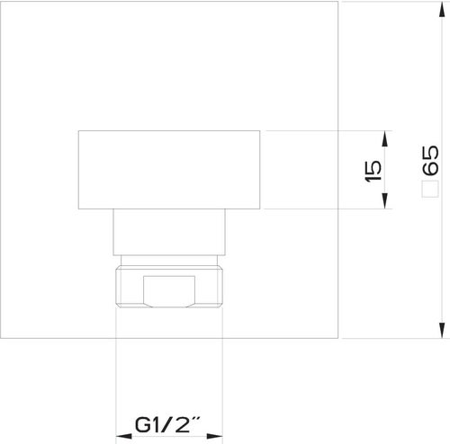 Immagine di Gessi SHOWER presa acqua con supporto doccetta, finitura cromo 20161#031