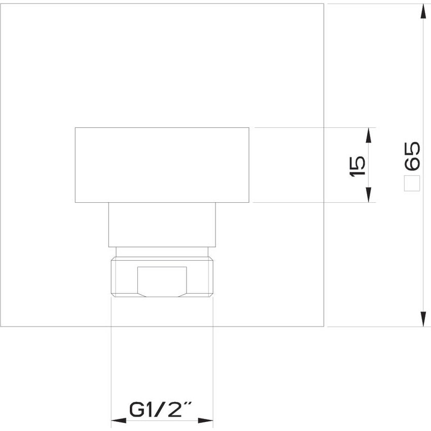 Immagine di Gessi SHOWER presa acqua con supporto doccetta, finitura cromo 20161#031