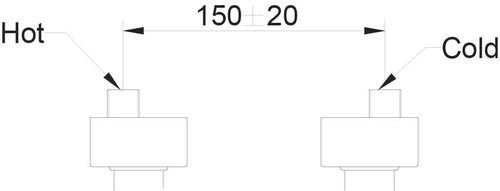 Immagine di Gessi RETTANGOLO SHOWER miscelatore termostatico a parete con soffione, deviatore automatico bagno/doccia, flessibile 150 cm e doccetta anticalcare, finitura cromo 23447#031
