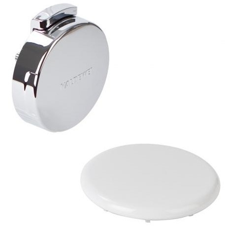 Immagine di Kaldewei Comfort Level con copertura dello scarico smaltata e troppopieno finitura cromo 687670030001