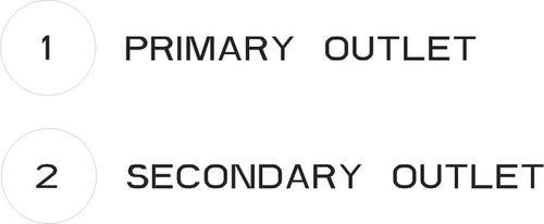 Immagine di Gessi RETTANGOLO SHOWER miscelatore a parete P.20 cm, 2 uscite, con deviatore, finitura finox 44906#149