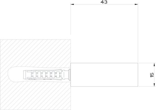 Immagine di Gessi SHOWER supporto duplex orientabile per doccetta, finitura finox 20160#149