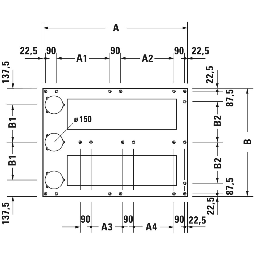 Immagine di Duravit Telaio L.80 P.120 cm, con piedi per vasche e piatti doccia in acrilico 790170000000000