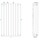 Irsap ELLIPSIS_V 2 radiatore verticale per sostituzione A, 20 elementi H.70 L.120 P.7,6 cm, colore bianco perla finitura ruvido TL207002016IR01A01