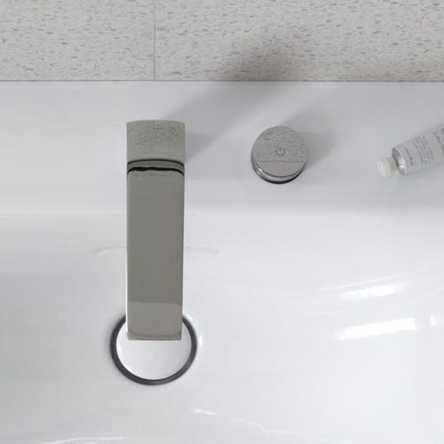 Immagine di Duravit D.1 rubinetteria elettronica a 2 fori taglia XL con alimentatore a spina, finitura cromo D11110007010
