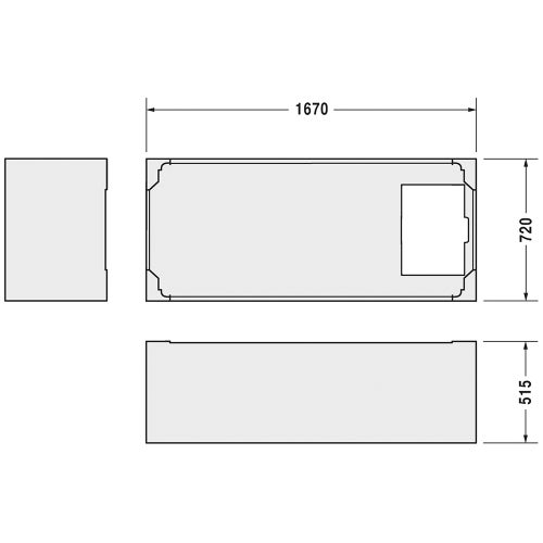 Immagine di Duravit D-CODE struttura in polistirene, colore bianco 790474000000000