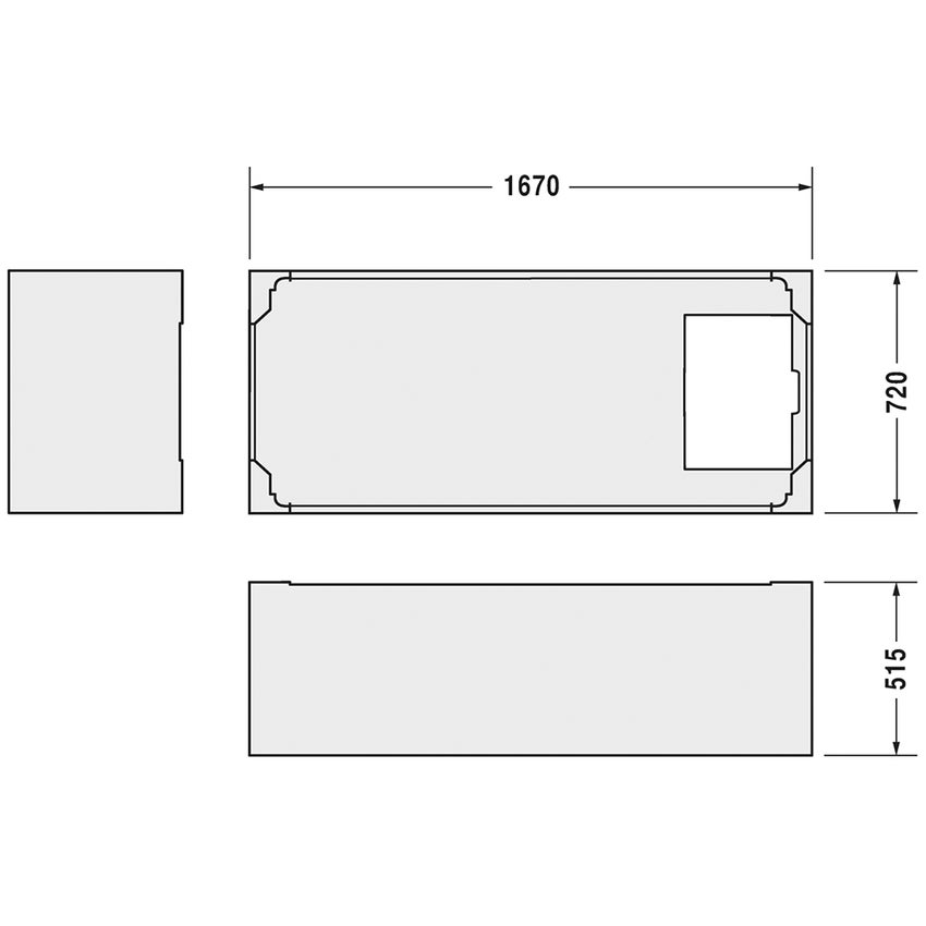 Immagine di Duravit D-CODE struttura in polistirene, colore bianco 790474000000000