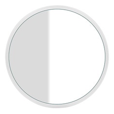 Immagine di Gessi CONO specchio a parete, diametro 70 cm, telaio colore bianco 45921#520