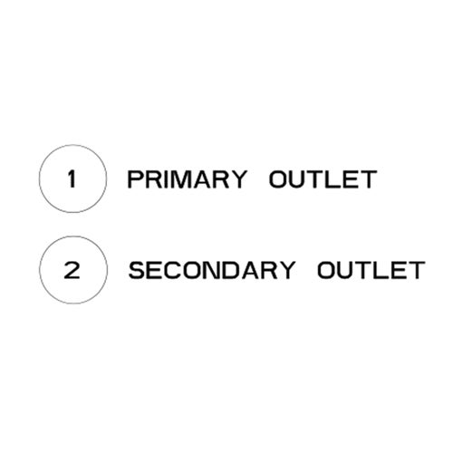 Immagine di Gessi CONO miscelatore a parete, 2 uscite, bocca P.23 cm, con deviatore, colore nero finitura opaco 45036#299