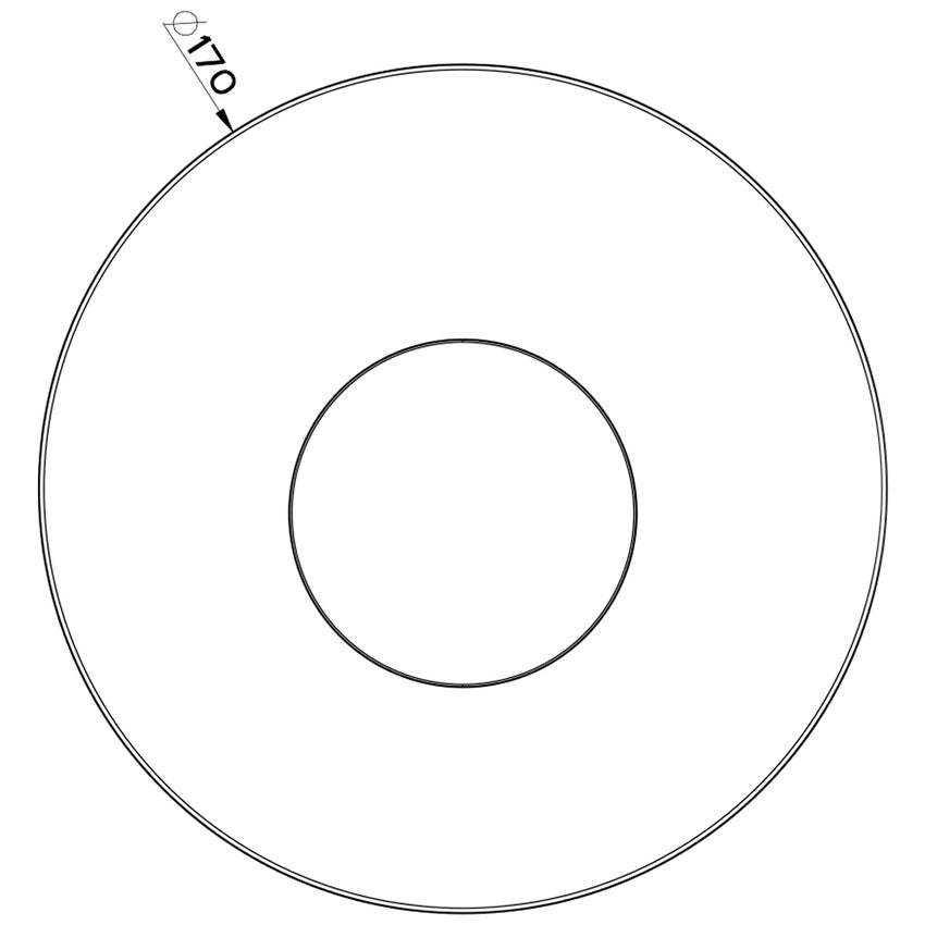 Immagine di Gessi CONO miscelatore doccia, a parete, 1 uscita, senza corpo incasso, finitura black metal PVD 45061#706