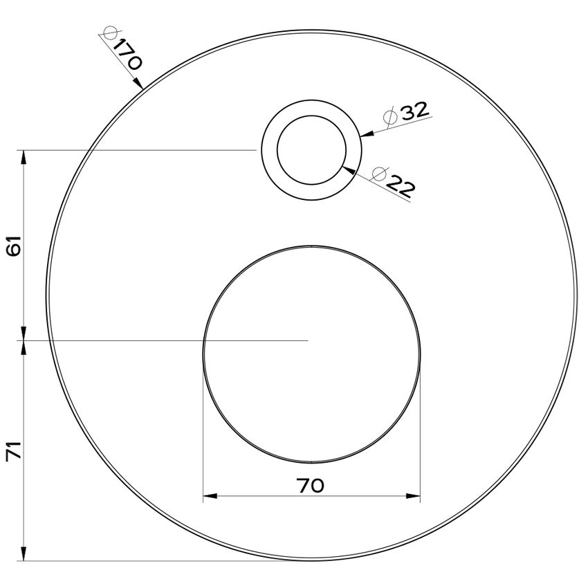 Immagine di Gessi CONO miscelatore doccia, a parete, 2 uscite, con deviatore automatico bagno/doccia, senza corpo incasso, finitura cromo 45079#031