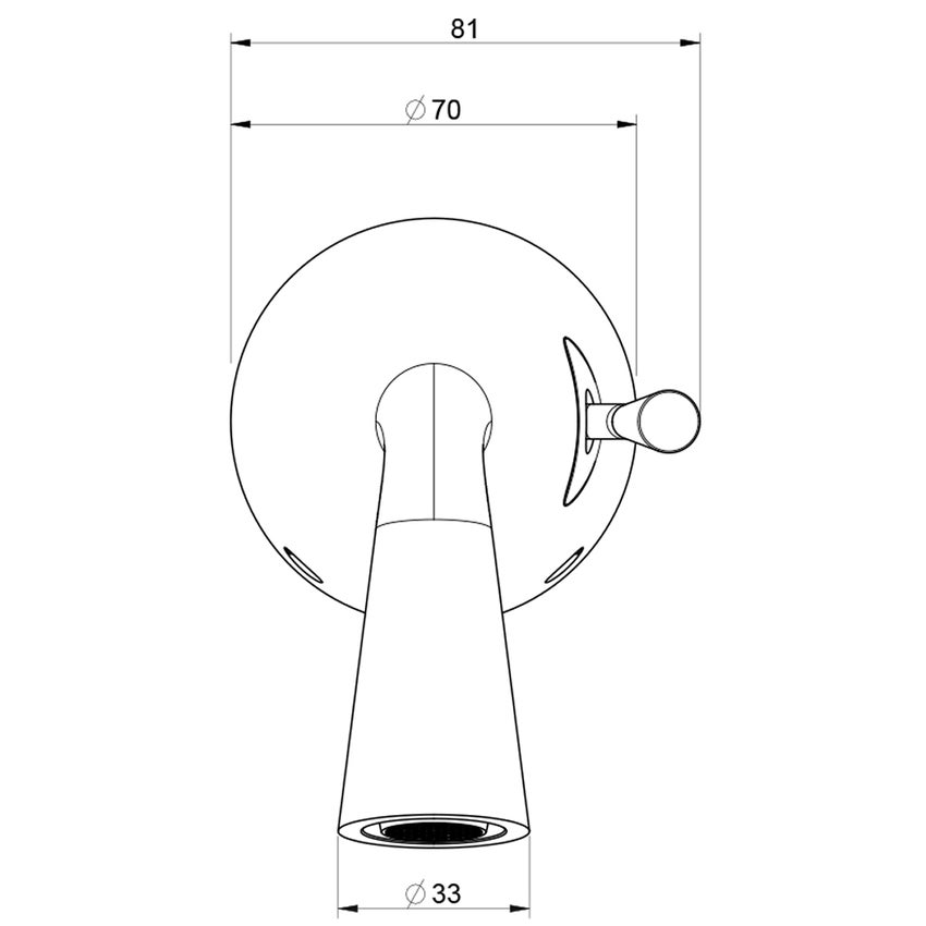 Gessi Cono Miscelatore Lavabo A Parete Bocca P Cm Senza