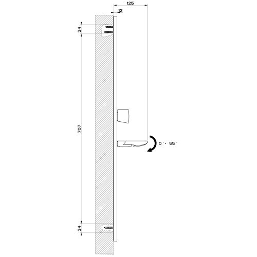 Immagine di Gessi CONO asta saliscendi, finitura copper PVD  45142#030