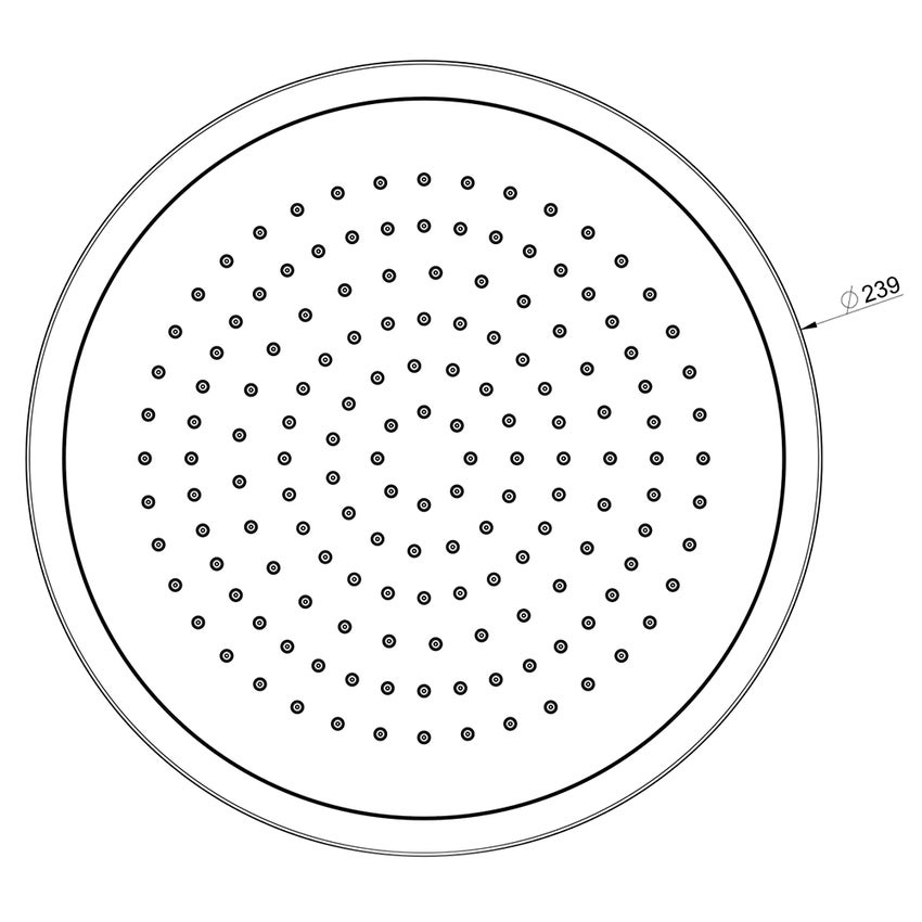 Immagine di Gessi CONO soffione anticalcare doccia, a soffitto, braccio altezza personalizzabile, finitura black metal PVD 45150#706