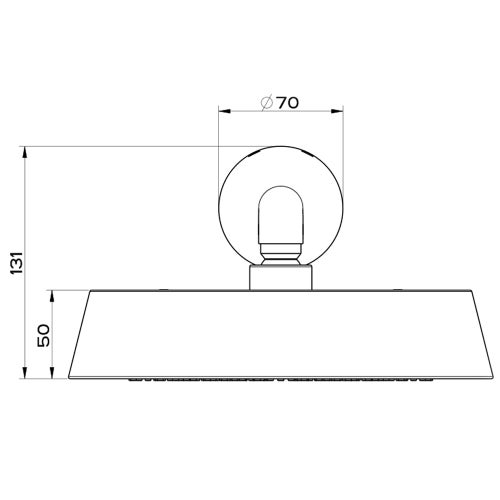 Immagine di Gessi CONO soffione anticalcare a parete, orientabile, finitura black metal brushed PVD 45151#707