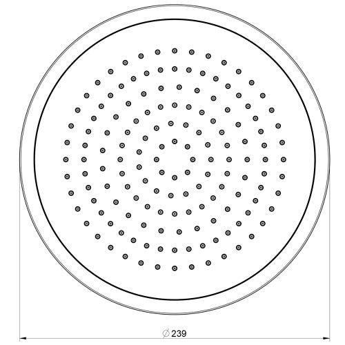 Immagine di Gessi CONO soffione anticalcare a soffitto, orientabile, finitura black metal brushed PVD 45152#707
