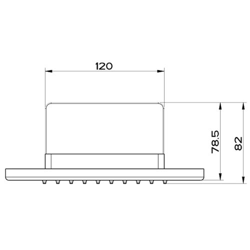 Immagine di Gessi SHOWER soffione a parete, finitura warm bronze brushed PVD 45163#726
