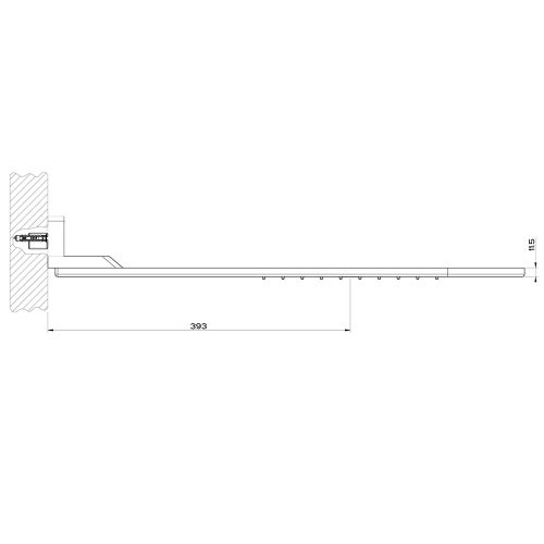 Immagine di Gessi SHOWER soffione a parete, finitura warm bronze brushed PVD 45163#726