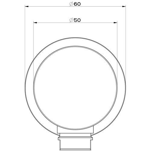 Immagine di Gessi CONO presa acqua, colore nero finitura opaco 45169#299