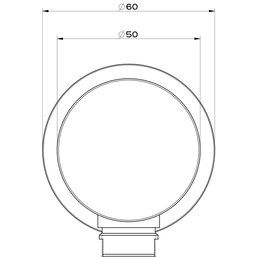 Immagine di Gessi CONO presa acqua, colore nero finitura opaco 45169#299