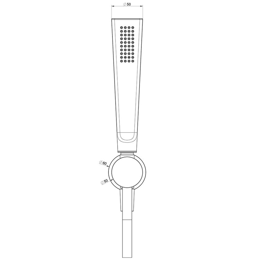 Immagine di Gessi CONO set doccia con presa acqua, doccetta anticalcare e flessibile 150 cm, finitura bianco CN 45223#279