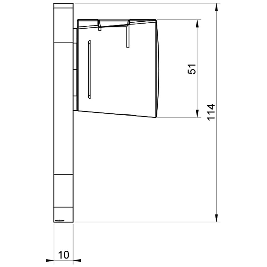 Immagine di Gessi CONO miscelatore termostatico ad alta portata, a parete, colore nero finitura opaco 45252#299