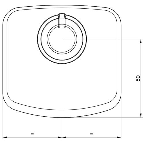 Immagine di Gessi CONO miscelatore termostatico ad alta portata, a parete, colore nero finitura opaco 45252#299