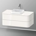 Immagine di Duravit HAPPY D.2 PLUS base sottolavabo sospesa per lavabi Happy D.2 Plus, 100 cm, 2 cassetti, cassetto superiore con scasso per il sifone e coprisifone, colore bianco finitura lucido HP497102222