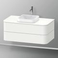 Immagine di Duravit HAPPY D.2 PLUS base sottolavabo sospesa per lavabi Happy D.2 Plus, 100 cm, 2 cassetti, cassetto superiore con scasso per il sifone e coprisifone, colore bianco finitura opaco HP497103636