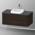 Immagine di Duravit HAPPY D.2 PLUS base sottolavabo sospesa per lavabi Happy D.2 Plus, 100 cm, 2 cassetti, cassetto superiore con scasso per il sifone e coprisifone, finitura noce spazzolato HP497106969