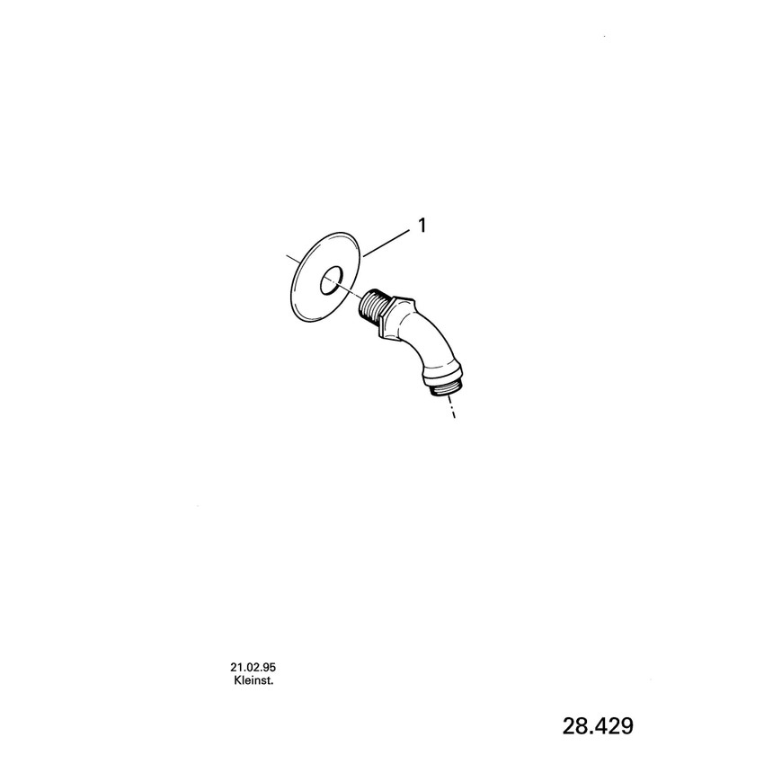Immagine di Grohe Relexa raccordo da 1/2" finitura cromo 28429000