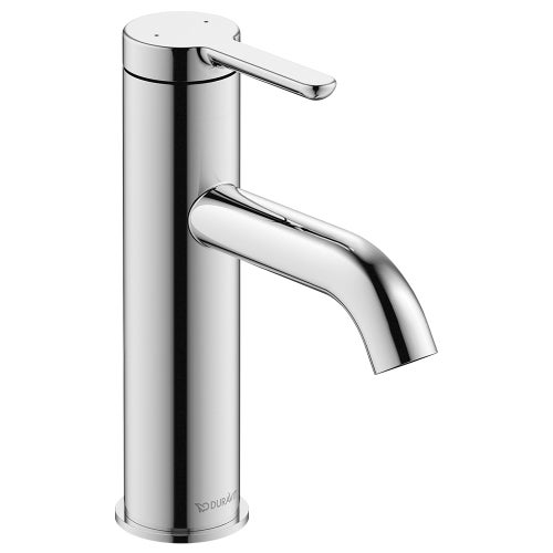 Immagine di Duravit C.1 miscelatore monocomando, a leva, taglia M, senza scarico e saltarello, finitura cromo  C11020002010