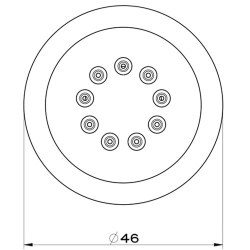 Immagine di Gessi SHOWER soffione laterale orientabile, finitura cromo 13375#031
