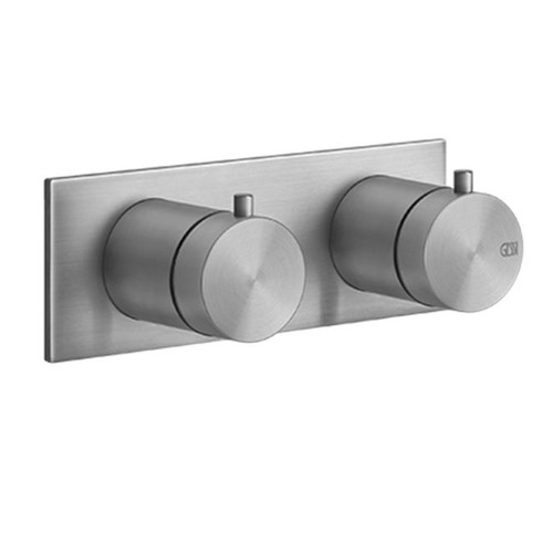 Immagine di Gessi 316 SHOWER miscelatore termostatico doccia, a parete, 1 uscita, senza corpo incasso, finitura steel brushed 54032#239