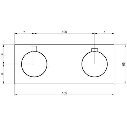 Immagine di Gessi 316 SHOWER miscelatore termostatico doccia, a parete, 2 uscite, senza corpo incasso, finitura steel brushed 54034#239